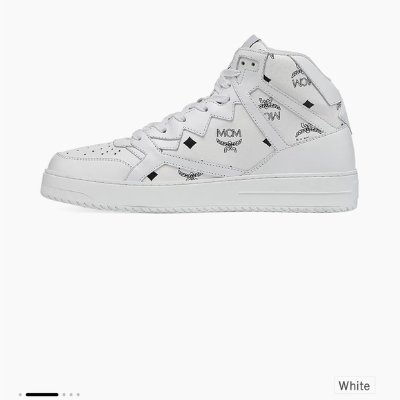 MCM Logo High-Top Sneakers
